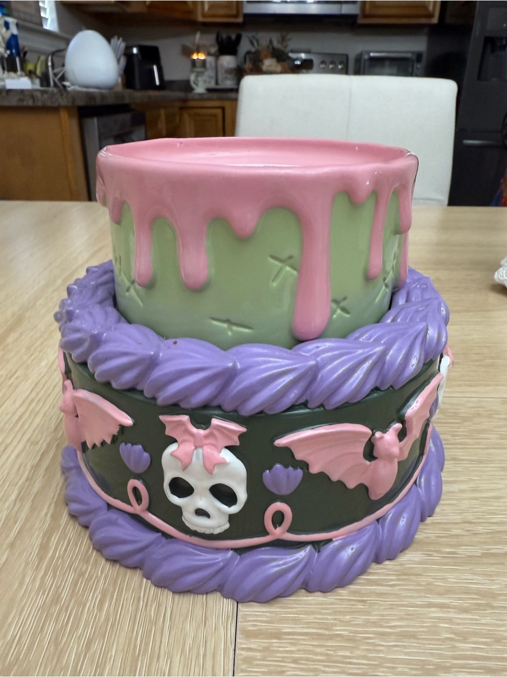 Frankenstein cake candle holder